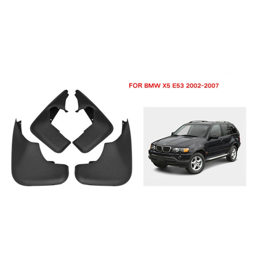 For BMW X5 E53 2002-2007 4pcs/Set Car Auto Soft Plastic Splash Flaps Fender Guard by buy2fix