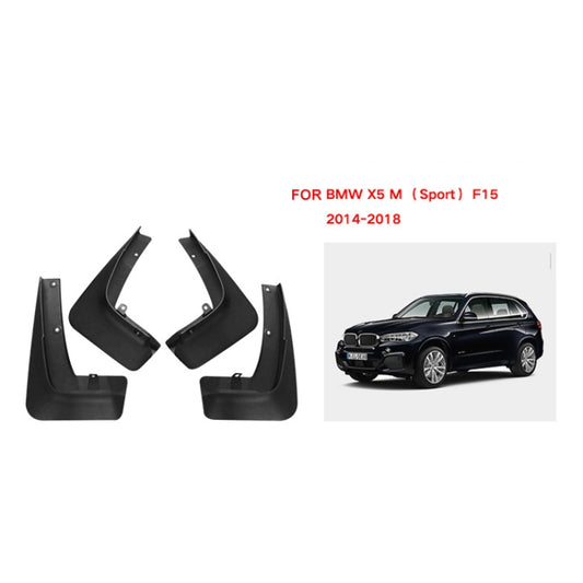 For BMW X5 M Sports F15 2014-2018 4pcs/Set Car Auto Soft Plastic Splash Flaps Fender Guard - Mudguards by buy2fix | Online Shopping UK | buy2fix