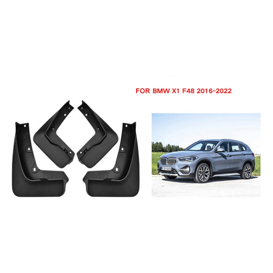 For BMW X1 F48 2016-2022 4pcs/Set Car Auto Soft Plastic Splash Flaps Fender Guard - Mudguards by buy2fix | Online Shopping UK | buy2fix