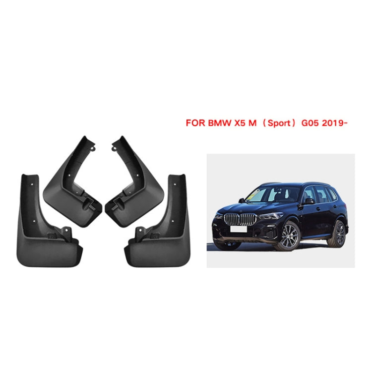 For BMW X5 M G05 Sports 2019-2023 4pcs/Set Car Auto Soft Plastic Splash Flaps Fender Guard - Mudguards by buy2fix | Online Shopping UK | buy2fix