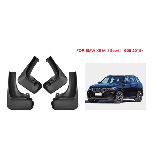 For BMW X5 M G05 Sports 2019-2023 4pcs/Set Car Auto Soft Plastic Splash Flaps Fender Guard by buy2fix