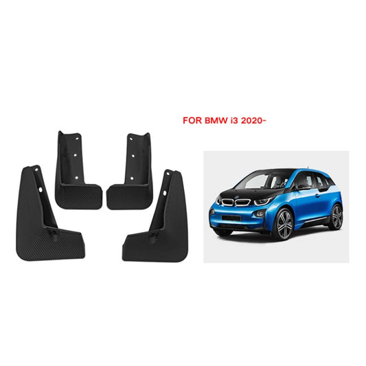 For BMW i3 Electric 2020-2021 4pcs/Set Car Auto Soft Plastic Splash Flaps Fender Guard - Mudguards by buy2fix | Online Shopping UK | buy2fix