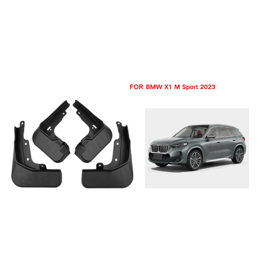 For BMW X1 M Sports 2023 4pcs/Set Car Auto Soft Plastic Splash Flaps Fender Guard by buy2fix