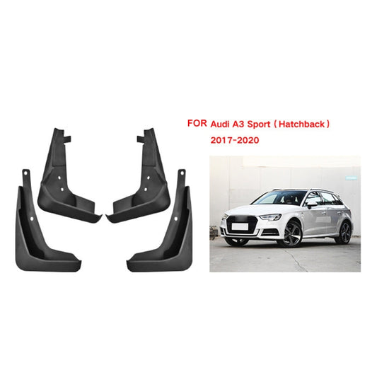 For Audi A3 Hatchback Sport 2017-2020 4pcs/Set Car Auto Soft Plastic Splash Flaps Fender Guard by buy2fix