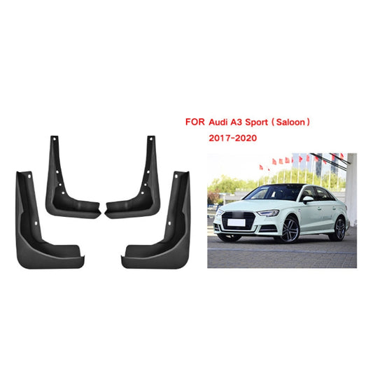 For Audi A3 Sedan Sport 2017-2020 4pcs/Set Car Auto Soft Plastic Splash Flaps Fender Guard by buy2fix