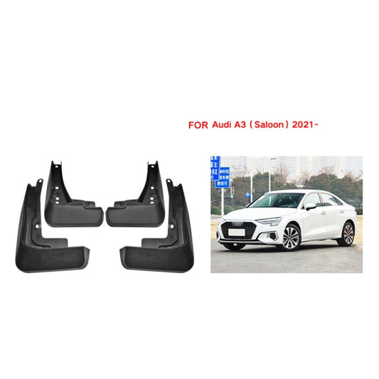 For Audi A3 Sedan 2021 4pcs/Set Car Auto Soft Plastic Splash Flaps Fender Guard by buy2fix