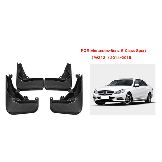 For Mercedes-Benz E-class Sport 2014-2015 4pcs/Set Car Auto Soft Plastic Splash Flaps Fender Guard by buy2fix