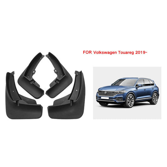 For Volkswagen Touareg 2019 4pcs/Set Car Auto Soft Plastic Splash Flaps Fender Guard - Mudguards by buy2fix | Online Shopping UK | buy2fix