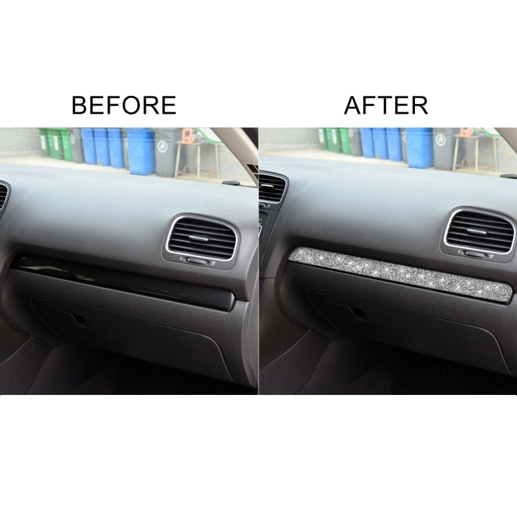 Car Central Control Diamond Decoration Cover Sticker for Volkswagen Golf 6 2008-2012, Left-hand Drive by buy2fix