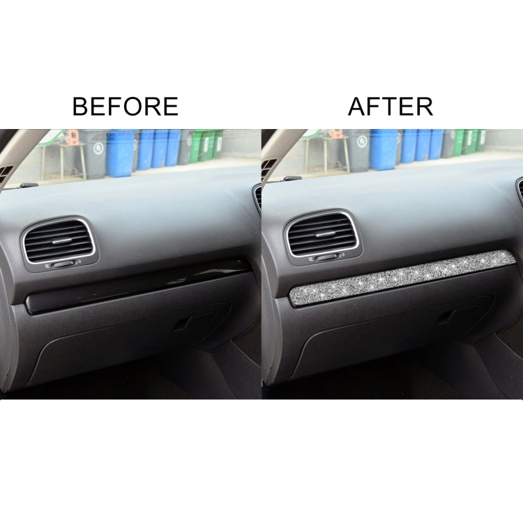 Car Central Control Diamond Decoration Cover Sticker for Volkswagen Golf 6 2008-2012, Right-hand Drive by buy2fix