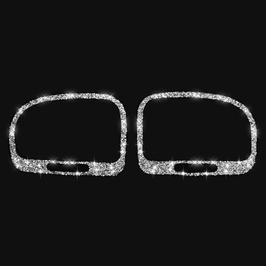 Car Left and Right Air Outlet Diamond Decoration Cover Sticker for Volkswagen Golf 6 2008-2012, Left and Right Drive by buy2fix