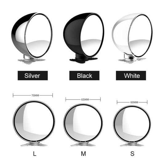 3R-045 Auxiliary Rear View Mirror Car Adjustable Blind Spot Mirror Wide Angle Auxiliary Side Mirror, Diameter: 70mm (White) by 3R