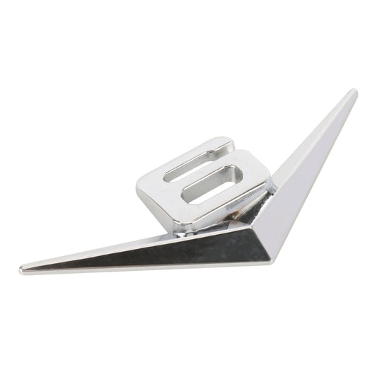 Car Number 6 Personalized Aluminum Alloy Decorative Stickers, Size:10x4x0.4cm (Silver) by buy2fix