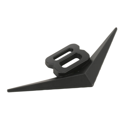 Car Number 8 Personalized Aluminum Alloy Decorative Stickers, Size:10x4x0.4cm (Black) by buy2fix