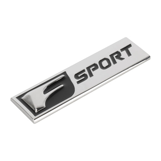 Car Type B F-SPORT Aluminum Alloy Personalized Decorative Stickers, Size:10x3x0.4cm (Silver Black) by buy2fix