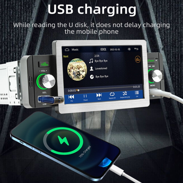 158W 5 inch Allwinner Melis F133 Car MP5 Player, Support CarPlay / BT / USB / FM - Car MP3 & MP4 & MP5 by buy2fix | Online Shopping UK | buy2fix