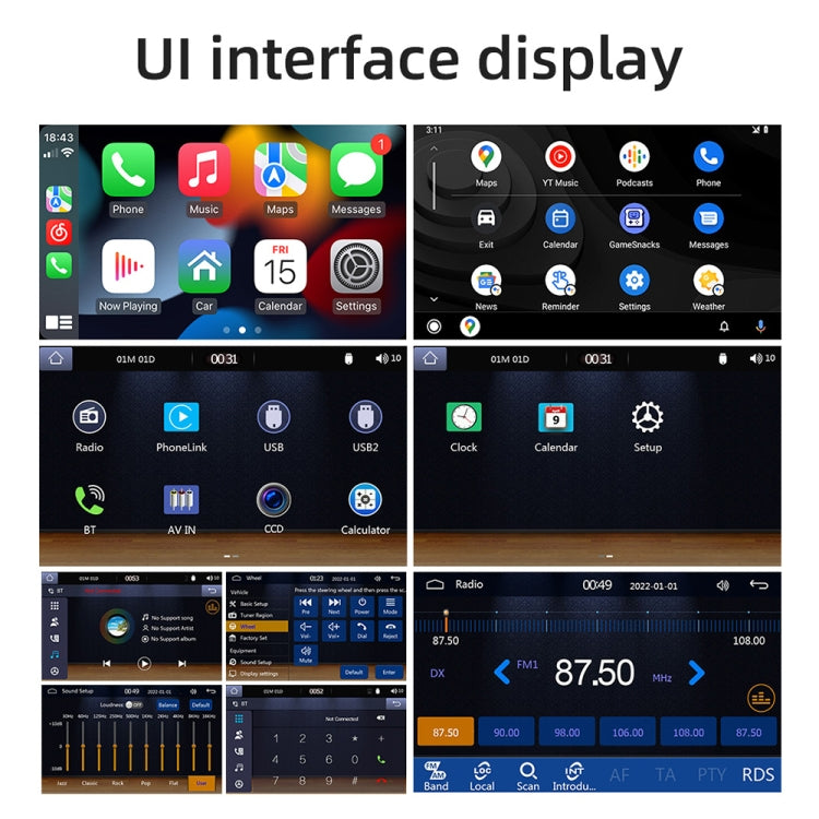 158W 5 inch Allwinner Melis F133 Car MP5 Player, Support CarPlay / BT / USB / FM - Car MP3 & MP4 & MP5 by buy2fix | Online Shopping UK | buy2fix