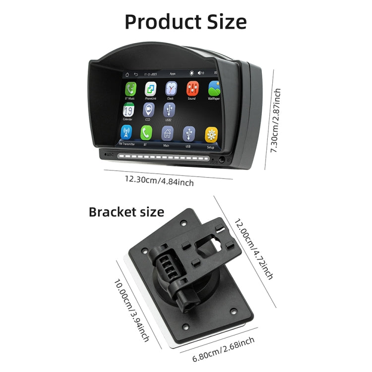 B5540 4.7 inch Allwinner Melis F133 Car MP5 Player, Support iOS CarPlay / Android Auto / BT / USB / FM - Car MP3 & MP4 & MP5 by buy2fix | Online Shopping UK | buy2fix