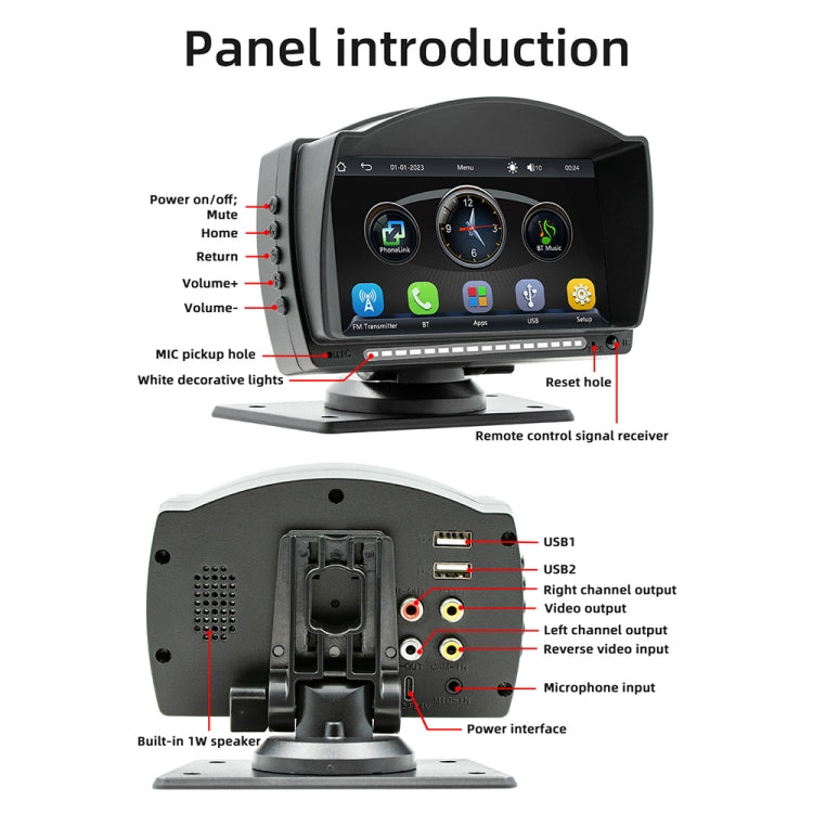 B5540 4.7 inch Allwinner Melis F133 Car MP5 Player, Support iOS CarPlay / Android Auto / BT / USB / FM - Car MP3 & MP4 & MP5 by buy2fix | Online Shopping UK | buy2fix