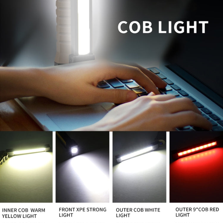 FT20 Folding Magnet Car Inspection Light Work Maintenance Lamp Strong Emergency COB LED Lamp (Khaki) - Other Tools by buy2fix | Online Shopping UK | buy2fix