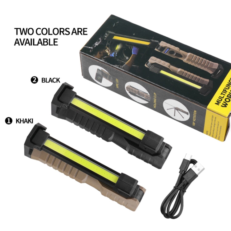 FT20 Folding Magnet Car Inspection Light Work Maintenance Lamp Strong Emergency COB LED Lamp (Khaki) - Other Tools by buy2fix | Online Shopping UK | buy2fix