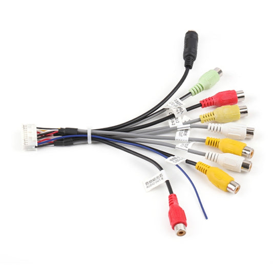 Palminfo Android Navigation 20-pin Audio Microphone Cable RCA Bass Amplifier Cable by buy2fix