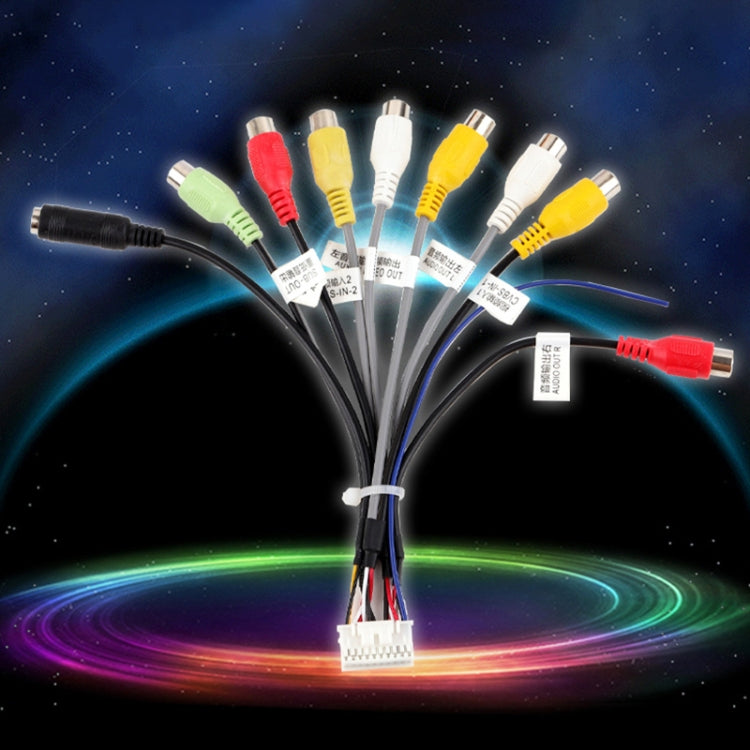 Palminfo Android Navigation 20-pin Audio Microphone Cable RCA Bass Amplifier Cable - DIY Cables by buy2fix | Online Shopping UK | buy2fix