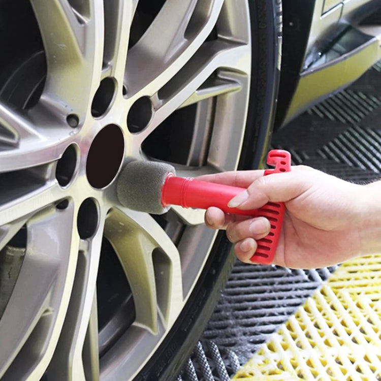 Car Embedded Replaceable Sponge Tire Screw Cleaning Brush - Car washing supplies by buy2fix | Online Shopping UK | buy2fix