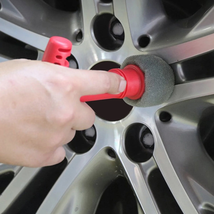 Car Embedded Replaceable Sponge Tire Screw Cleaning Brush - Car washing supplies by buy2fix | Online Shopping UK | buy2fix