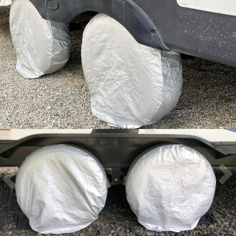 4pcs / Set Car Tire 420D Oxford Cloth Protective Cover, Diameter: 48-58cm, Width: 29cm - Window Foils & Solar Protection by buy2fix | Online Shopping UK | buy2fix