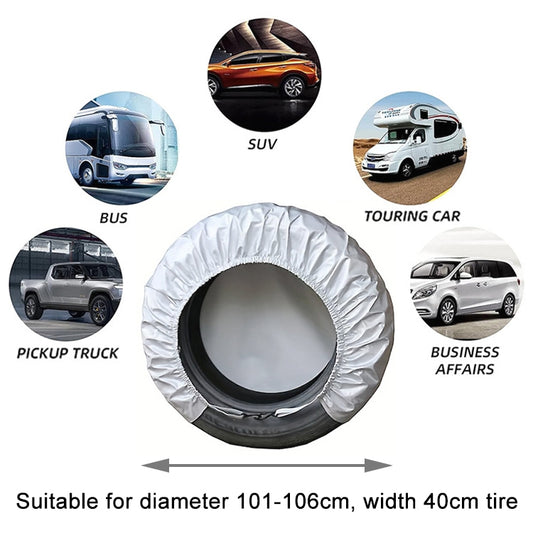 4pcs / Set Car Tire 420D Oxford Cloth Protective Cover, Diameter: 101-106cm, Width: 40cm by buy2fix