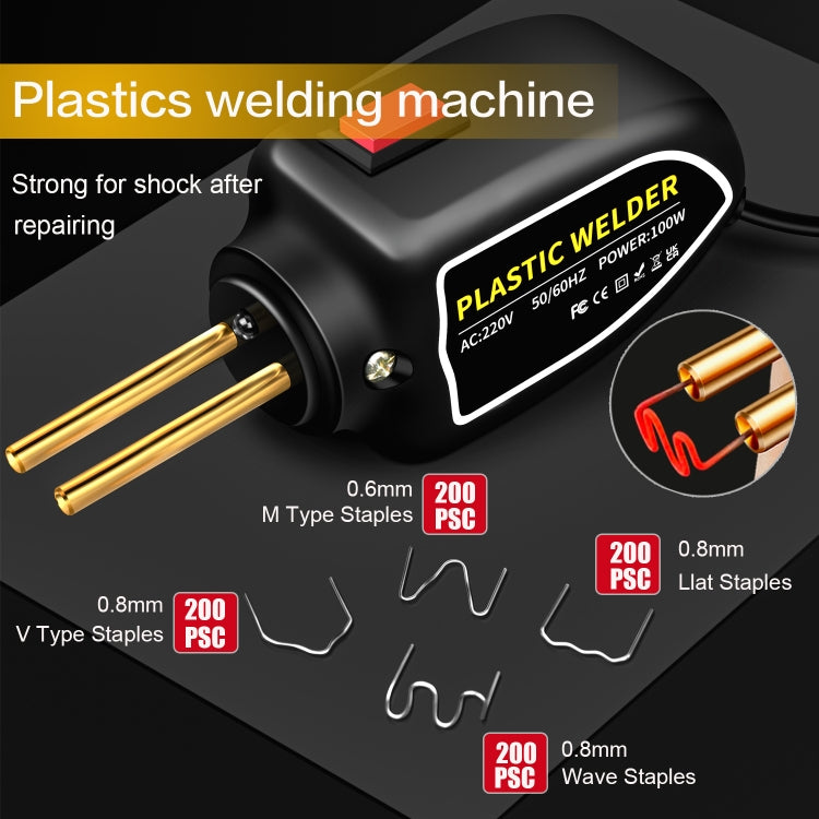 Hot Stapler Plastic Welding Machine Car Bumper Repair Kit Plier, EU Plug - Hand Tool Sets by buy2fix | Online Shopping UK | buy2fix