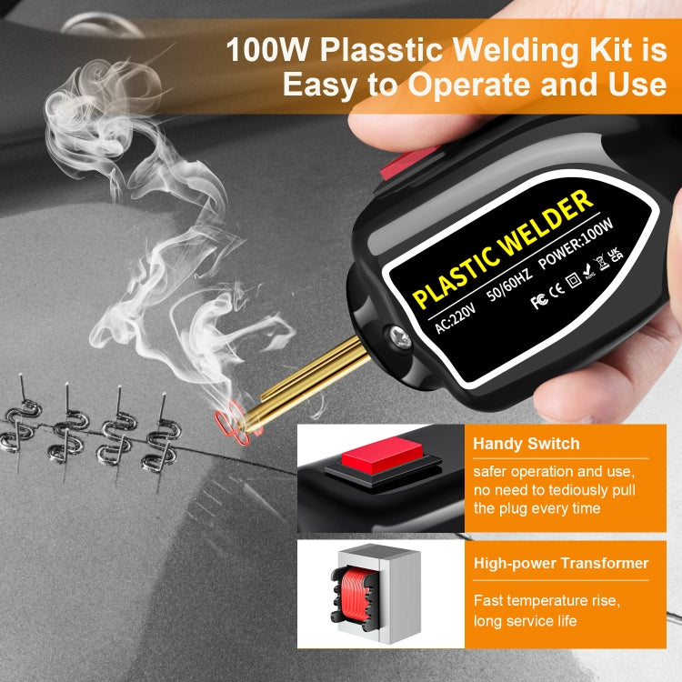 Hot Stapler Plastic Welding Machine Car Bumper Repair Kit Plier, EU Plug - Hand Tool Sets by buy2fix | Online Shopping UK | buy2fix