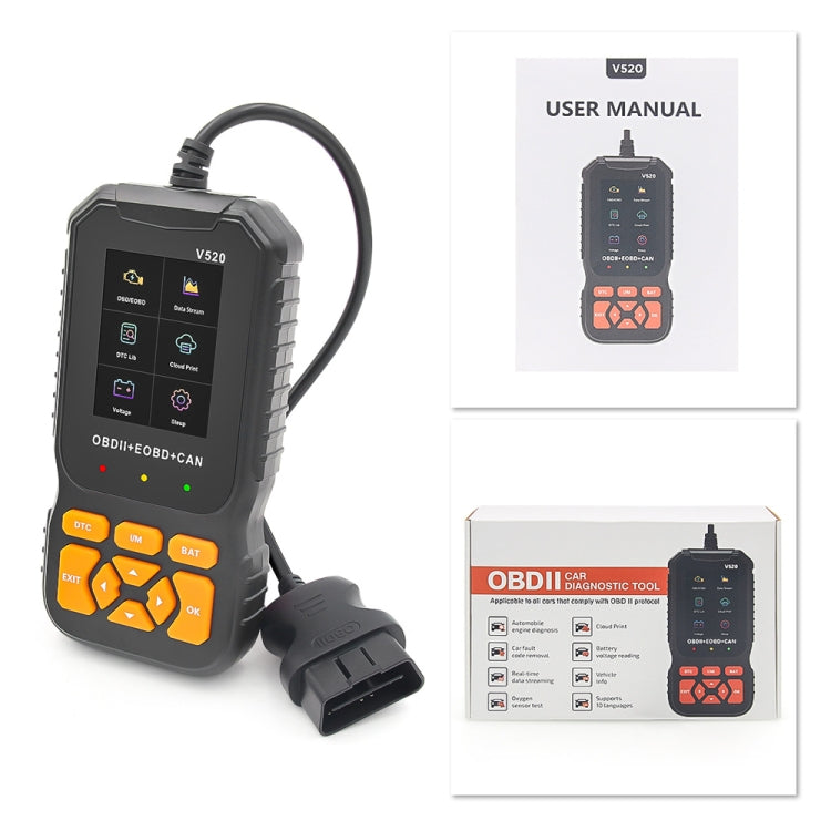Handheld Portable Car Engine Fault Diagnostic Tool - Code Readers & Scan Tools by buy2fix | Online Shopping UK | buy2fix