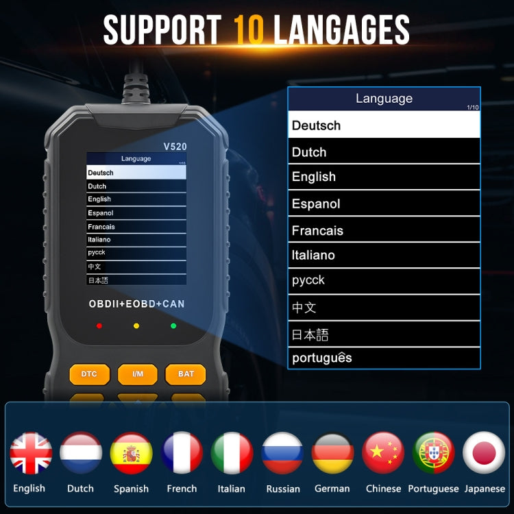 Handheld Portable Car Engine Fault Diagnostic Tool - Code Readers & Scan Tools by buy2fix | Online Shopping UK | buy2fix