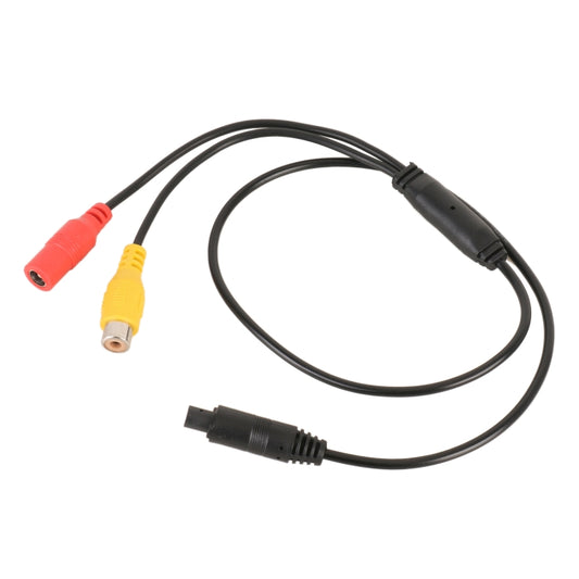 Car Rear View Camera 4 Pin Male to CVBS RCA Female Video Adapter Cable by buy2fix