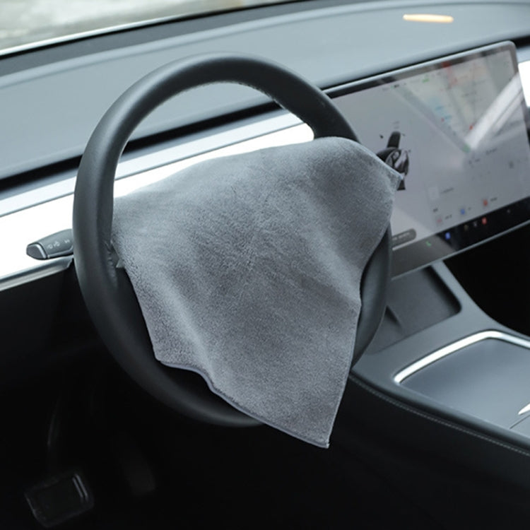 For Tesla General Car Microfiber Towel Cleaning Rag, Style: No LOGO, Size: 30 x 30cm - Car washing supplies by buy2fix | Online Shopping UK | buy2fix