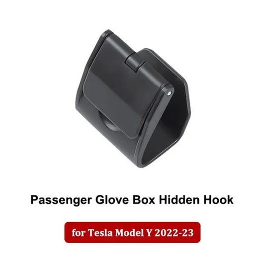For Tesla Model Y 2022-2023 Car Co-pilot Glove Box Hidden Hook by buy2fix