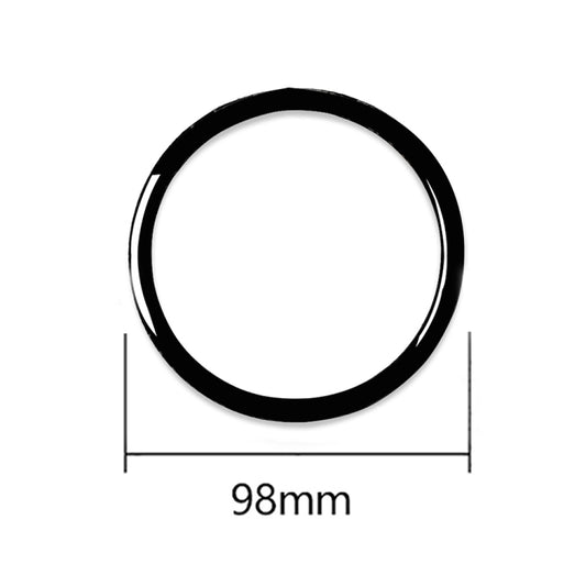 4pcs / Set Car Door Horn Ring Decorative Sticker for BMW X5 E70 2008-2013 / X6 E71 2009-2014, Left and Right Drive Universal(Black) by buy2fix