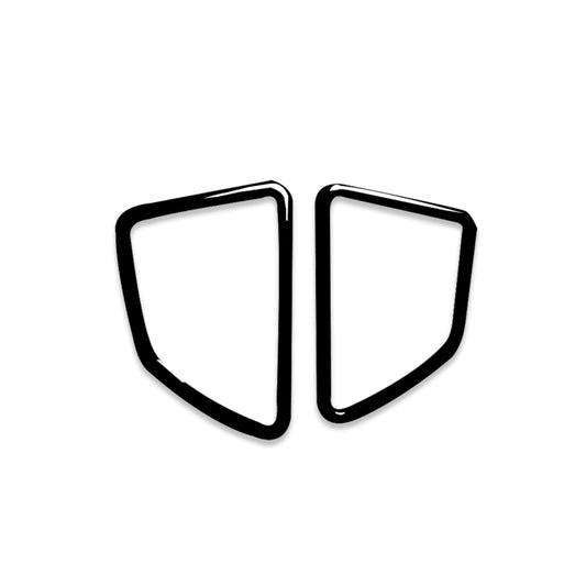 2pcs / Set Car Right Drive Dashboard Air Outlet Frame Decorative Sticker for BMW X5 E70 / X6 E71 2008-2013, Left and Right Drive Universal(Black) by buy2fix