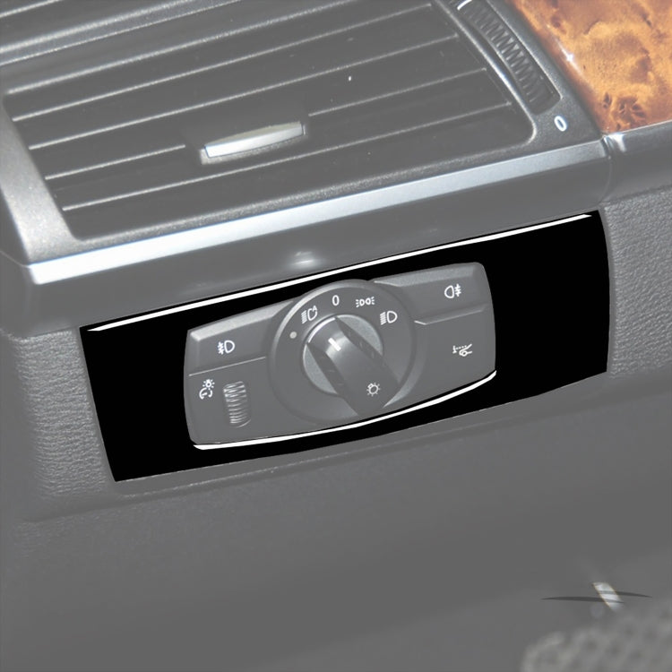 Car Left Drive Headlight Switch Panel Decorative Sticker for BMW E70 X5 / E71 X6 2008-2013(Black) by buy2fix