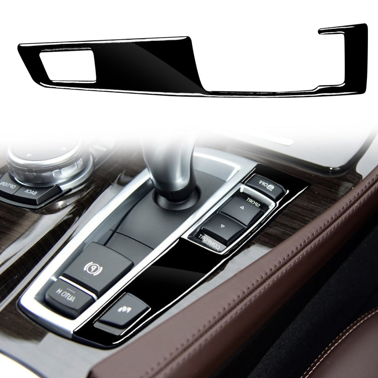 Car Right Drive Gear Panel Single Key Decorative Sticker for BMW Series 5 F10 2011-2017(Black) - Car Interior Mouldings by buy2fix | Online Shopping UK | buy2fix