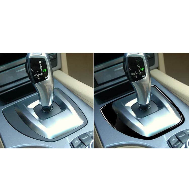 Car Left Drive Gear Panel Decorative Sticker for BMW Series 5 E60 2008-2010(Black) - Car Interior Mouldings by buy2fix | Online Shopping UK | buy2fix