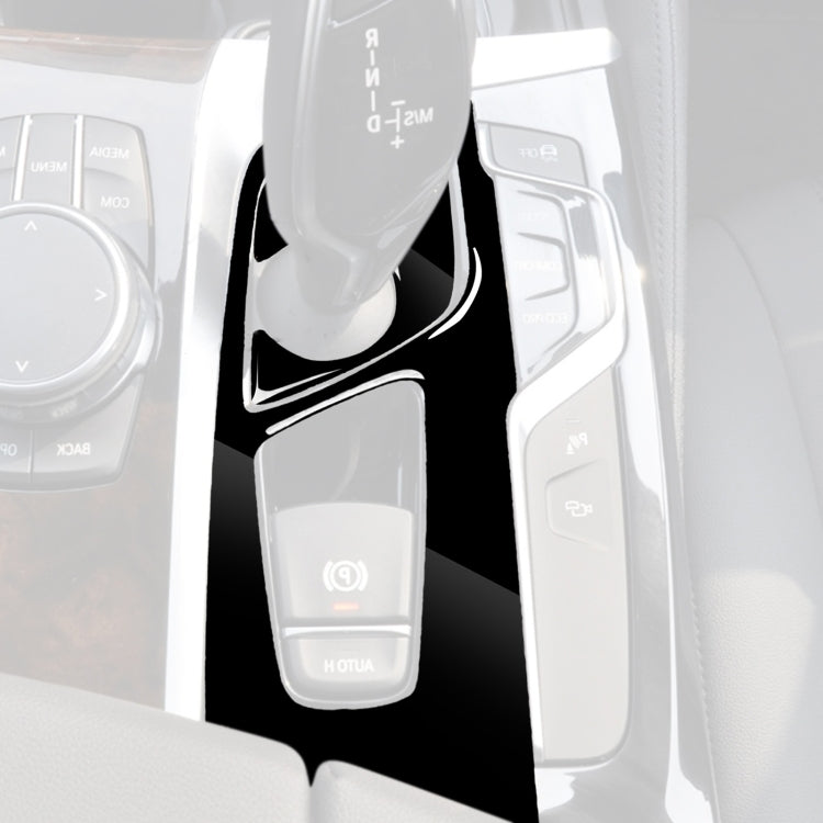 Car Right Drive Gear Panel Decorative Sticker for BMW Series 5 G38 528Li / 530Li / 540Li 2018(Black) - Car Interior Mouldings by buy2fix | Online Shopping UK | buy2fix