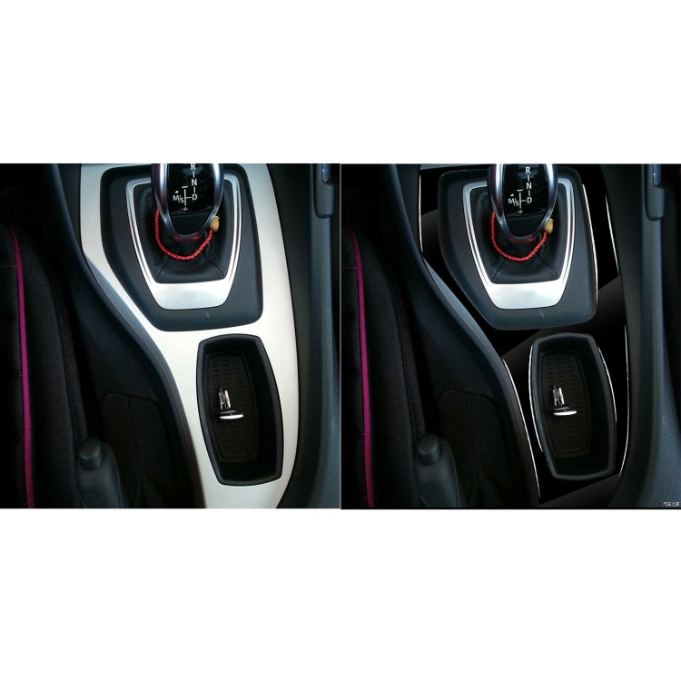 Car Left Drive Gear Panel Outer Frame Decorative Sticker for BMW X1 E84 2011-2015(Black) - Car Interior Mouldings by buy2fix | Online Shopping UK | buy2fix