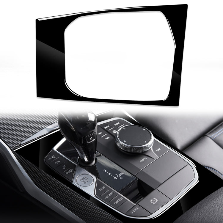 Car Left Drive Gear Panel Decorative Sticker for BMW Series 3 G20 G28 325Li 330d 335 2019-2020(Black) - Car Interior Mouldings by buy2fix | Online Shopping UK | buy2fix