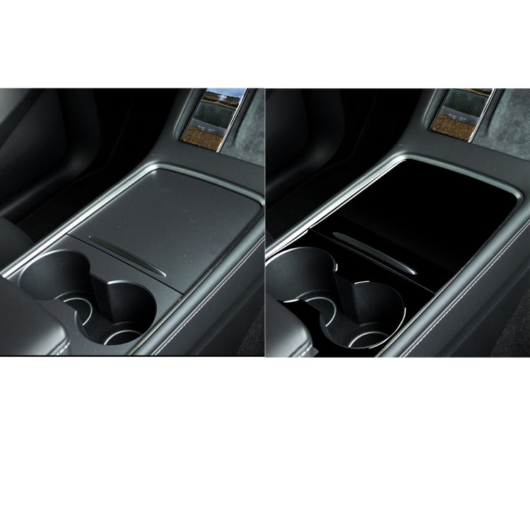 For Tesla Model 3 1106 Car Central Control Panel Decorative Sticker, Left and Right Drive Universal(Black) by buy2fix