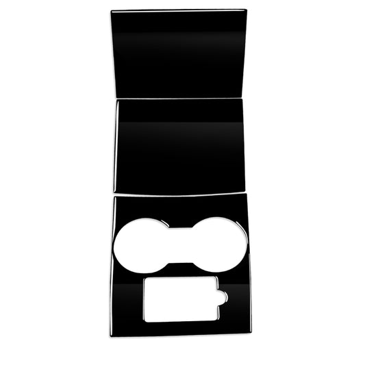 For Tesla Model 3 498 Car Central Control Panel Decorative Sticker, Left and Right Drive Universal(Black) by buy2fix