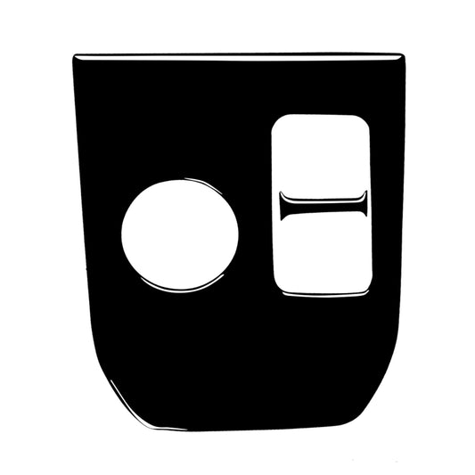 For Ford Mustang Mach E 2021 Car Gear Panel Decorative Sticker, Left and Right Drive Universal(Black) by buy2fix