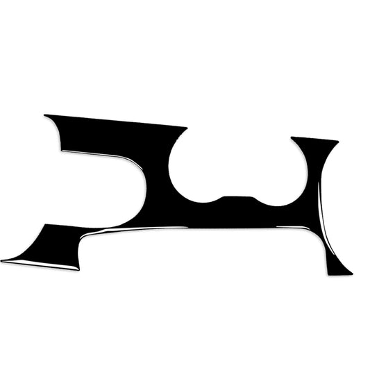 For Ford Mustang 2015-2020 Car Gear Panel Decorative Sticker, Left and Right Drive Universal(Black) by buy2fix